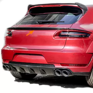 Real carbon rear spoiler performance lip suitable for Porsche Macan 2014-2018