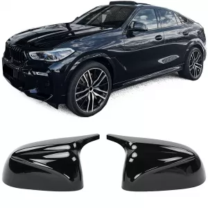 image-9-Csere visszapillantó tükör borítás fényes fekete BMW X5 G05 X6 G06 X7 G07 modellekhez