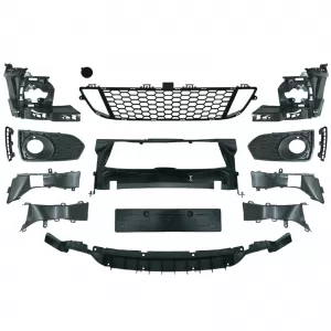 Paraurti sportivo anteriore Sport 2 con accessori adatto per BMW Serie 2 F22 F23 13-17-image-6205952