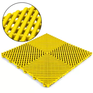 RAMROXX Performance Floor Tile Garage Floor Yellow 40x40cm 6 pieces 0.96sqm