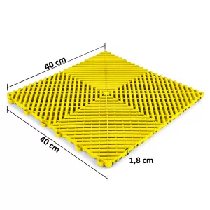 RAMROXX Performance Floor Tile Garage Floor Yellow 40x40cm 6 pieces 0.96sqm