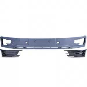 Spoiler anteriore paraurti look Sportline adatto per VW T6 Bus Transporter 15-19-image-6206099
