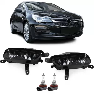 Fog lights black smoke set for Opel Astra K from 2015 Zafira C from 2016