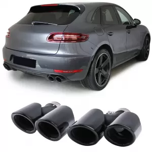 image-70-Dupla sport kipufogóvég fekete Porsche Macan 95B 14-17