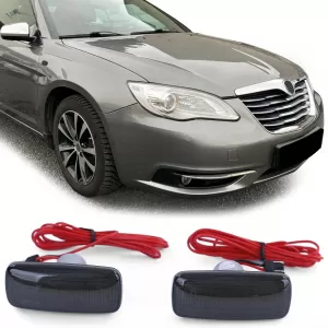 LED lightbar side indicator black for Dodge Grand Caravan 07-16 Lancia Flavia