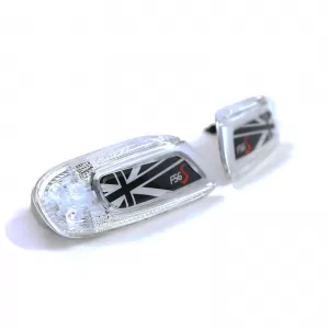 LED side indicators Union Jack black for Mini One Cooper S F55 F56 F57 2014-21