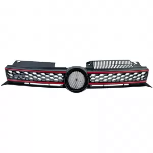 Sport honeycomb grille black red suitable for VW Golf 6 including GTI 08-13