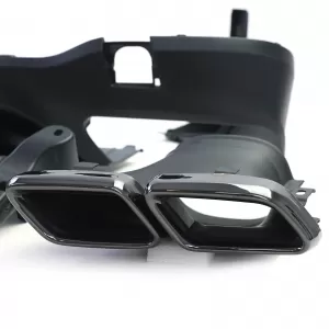 Diffusore posteriore versione sportiva con terminali di scarico neri adatto per Mercedes GLC X253-image-6206174