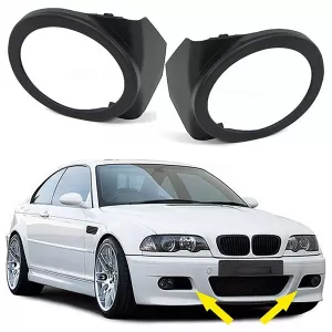 Fog light trim cover pair suitable for BMW 3 SERIES E46 98-07
