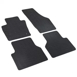 Car Rubber Floor Mats Black Premium Set for Audi Q3 8U 2012-2018