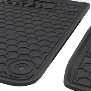 Car Rubber Floor Mats Black Premium Set for VW Touran 1T 03-15
