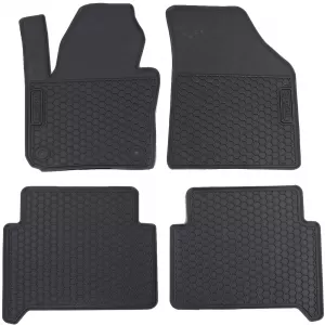 Car Rubber Floor Mats Black Premium Set for VW Touran 1T 03-15