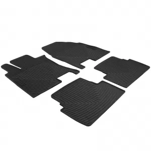 Car Rubber Floor Mats Black Premium Set for Nissan Qashqai J10 JJ10 07-16