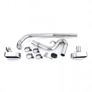 Terminale di scarico duplex look 550 adatto per BMW F10 F11 520 523 525 528 530-image-6206247