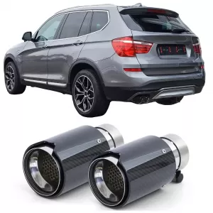 image-65-2x 90mm karbon kipufogóvég abszorberrel BMW X3 F25 2010-2017