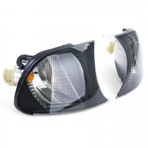 Clear glass indicator set black smoke fits for 3 Series BMW E46 Coupe Convertible 2001-2003