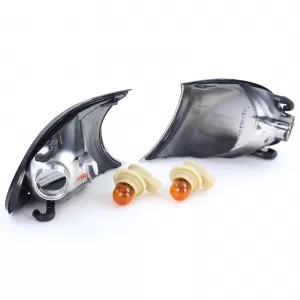 Clear glass indicator set black smoke fits for 3 Series BMW E46 Coupe Convertible 2001-2003