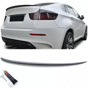 Rear spoiler lip Performance carbon look with ABE fits BMW X6 E71 2008-2014