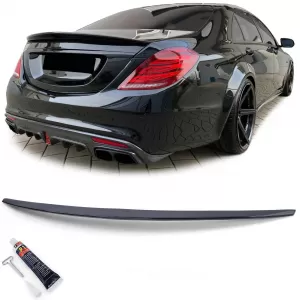 image-34-Sport hátsó spoiler ajak fényes fekete ABE-vel Mercedes S-osztály W222 13-20