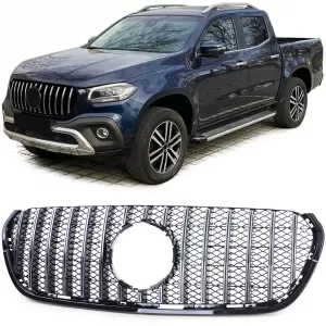 Sport grille chrome black for Mercedes X Class W470 17-20