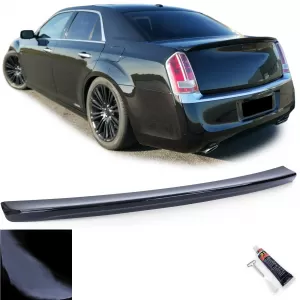 Sport rear spoiler lip gloss black for Chrysler 300C sedan Lancia Thema from 11