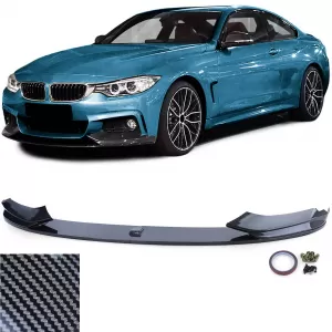 image-36-Performance karbon hatású első spoiler toldat BMW 4-es F32 F33 F36 modellekhez