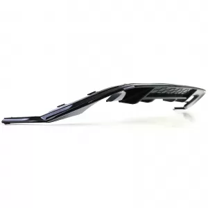Sport rear diffuser single pipe on both sides gloss black for VW Golf 7 GTI 13-17