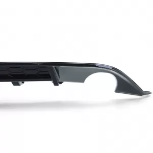 Sport rear diffuser single pipe on both sides gloss black for VW Golf 7 GTI 13-17