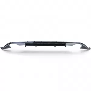Sport rear diffuser single pipe on both sides gloss black for VW Golf 7 GTI 13-17