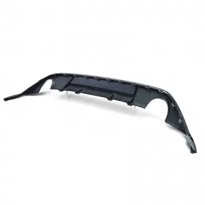 Sport rear diffuser single pipe on both sides gloss black for VW Golf 7 GTI 13-17