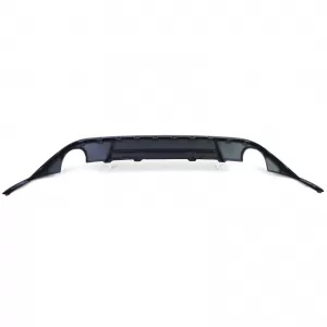 Sport rear diffuser single pipe on both sides gloss black for VW Golf 7 GTI 13-17