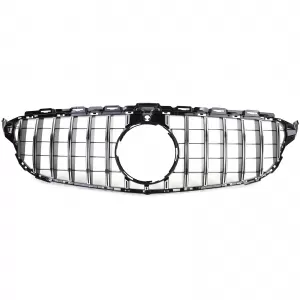 Sport Grille Black Gloss Chrome for Mercedes C Class W205 S205 2014-2018