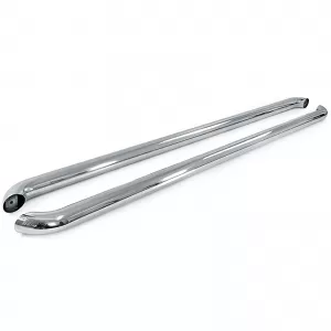Barre laterali di protezione sill in acciaio inox lucido adatte per VW T5 T6 T6.1 a passo corto-image-6206622
