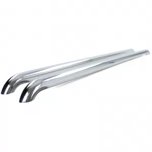 Barre laterali di protezione sill in acciaio inox lucido adatte per VW T5 T6 T6.1 a passo corto-image-6206623