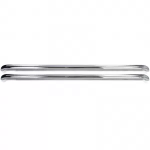 Barre laterali di protezione sill in acciaio inox lucido adatte per VW T5 T6 T6.1 a passo corto-image-6206624