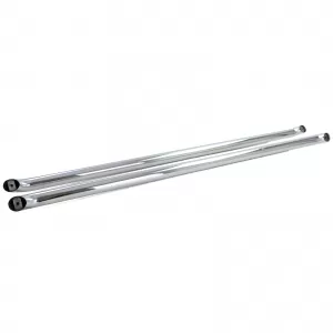 Barre laterali di protezione sill in acciaio inox lucido adatte per VW T5 T6 T6.1 a passo corto-image-6206628