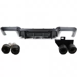 Conversione del diffusore posteriore + terminali in carbonio adatti per BMW F10 F11 520 523 525 528 530-image-6206631