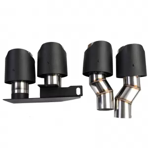 Conversione del diffusore posteriore + terminali in carbonio adatti per BMW F10 F11 520 523 525 528 530-image-6206638