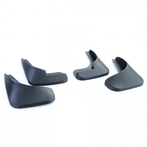 Mud flap set front and rear black for Peugeot 307 5-door SW CC 00-09