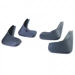 Mud flap set front and rear black for Peugeot 307 5-door SW CC 00-09