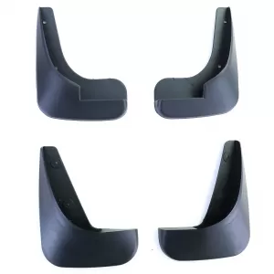 Mud flap set front and rear black for Peugeot 307 5-door SW CC 00-09