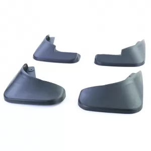 Mud flap set front and rear black for Peugeot 307 5-door SW CC 00-09