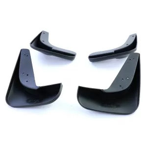 Mud flap set front and rear black for Peugeot 307 5-door SW CC 00-09