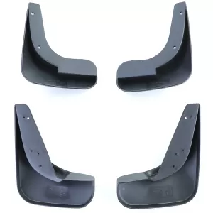 Mud flap set front and rear black for Peugeot 307 5-door SW CC 00-09