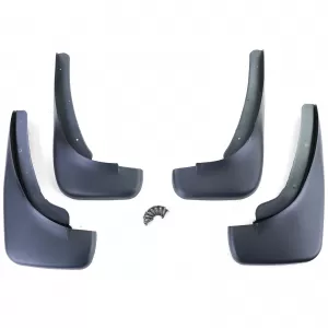 Mudflap set front and rear black for VW Golf 5 Sedan Variant 03-09