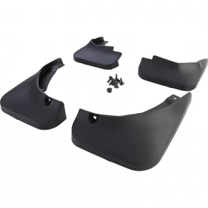 Mud flap set front and rear black for VW Passat CC 35 08-12