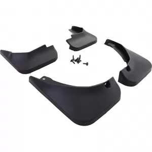 Mud flap set front and rear black for VW Passat CC 35 08-12