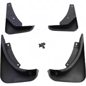 Mud flap set front and rear black for VW Passat CC 35 08-12