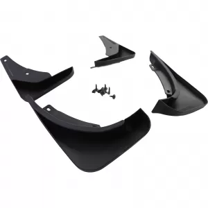 Mud flap set front and rear black for VW Passat CC 35 08-12