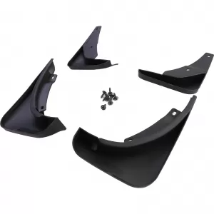Mud flap set front and rear black for VW Passat CC 35 08-12
